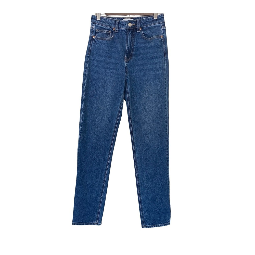 H&M Slim High Waist Women Jeans 4 Blue Denim High Rise Slim Leg